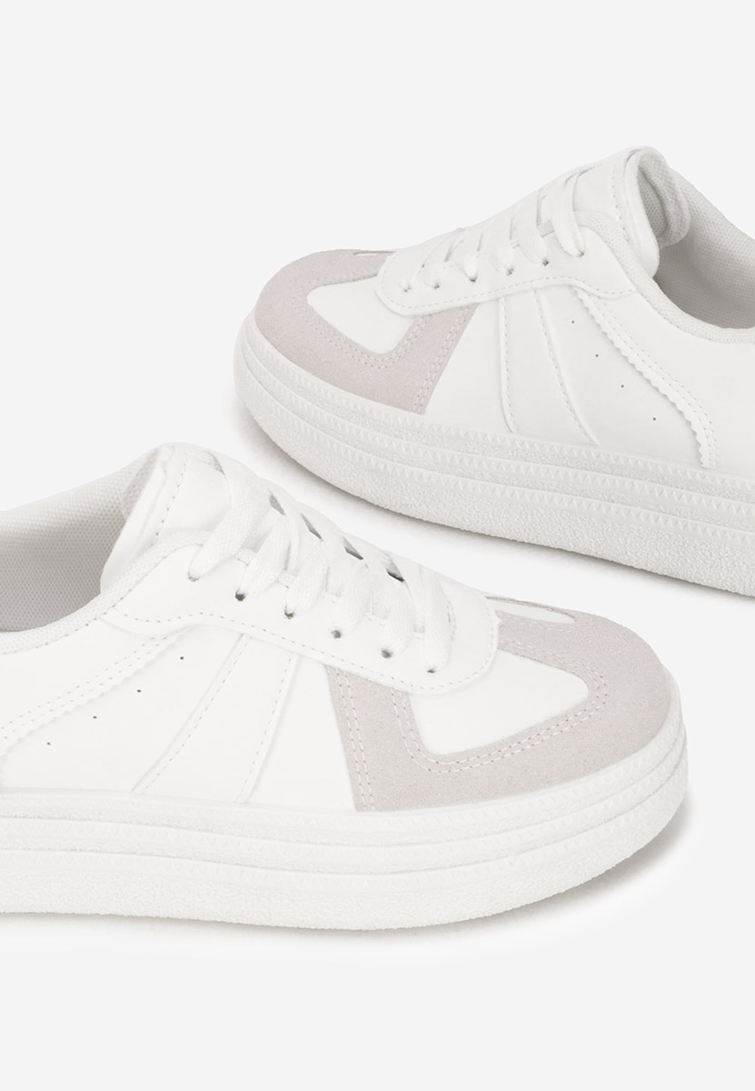 Serinia fehér telitalpú platform sneaker