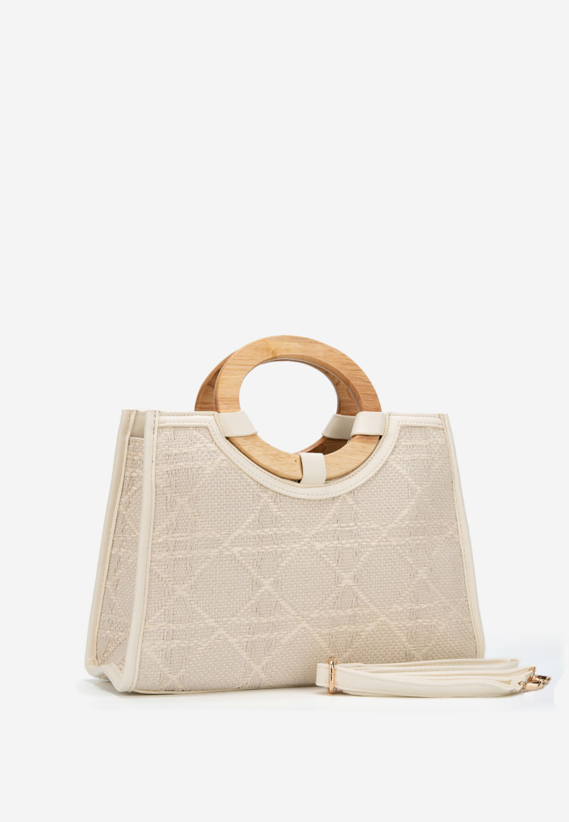 Margaretta fehér kézitáska