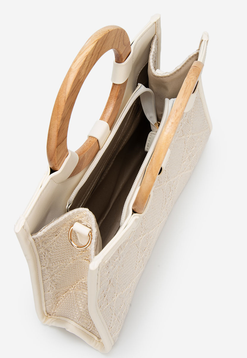 Margaretta fehér kézitáska