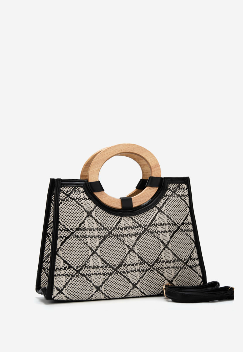 Margaretta fekete kézitáska