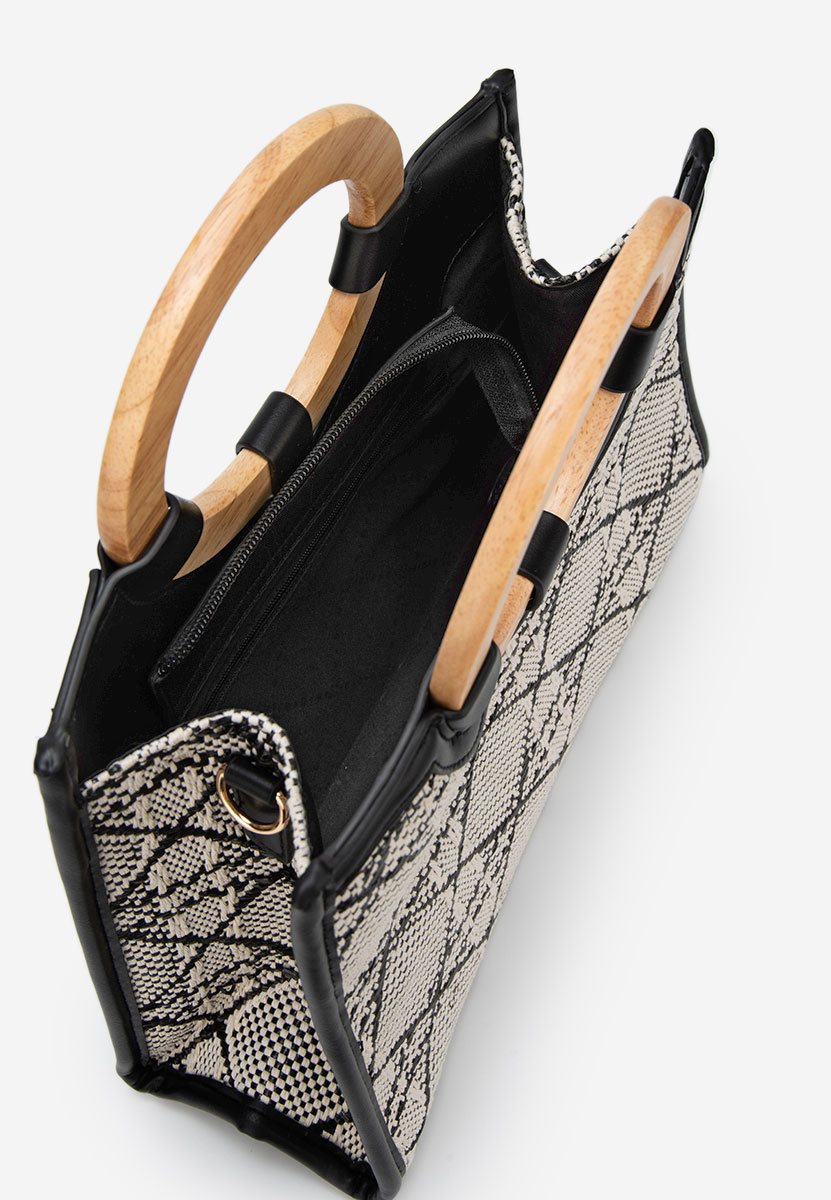 Margaretta fekete kézitáska