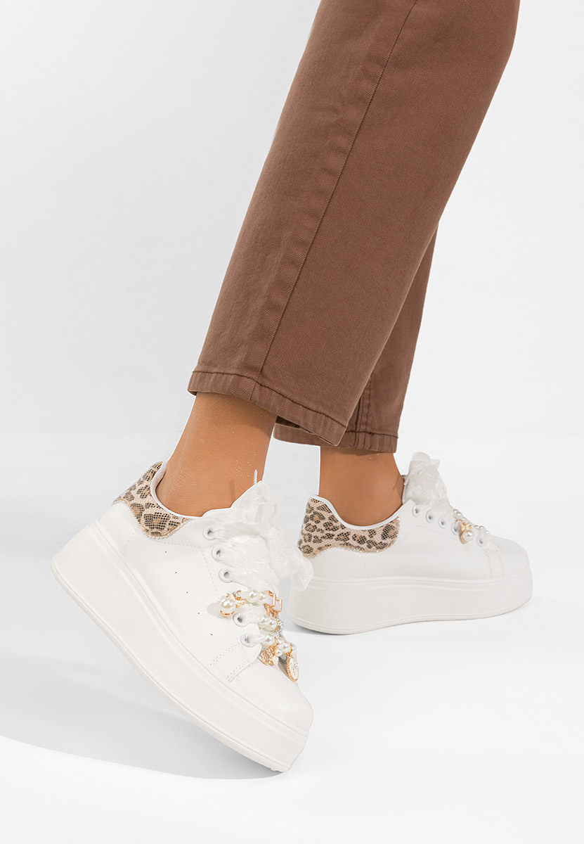 Cellia v3 fehér telitalpú platform sneaker