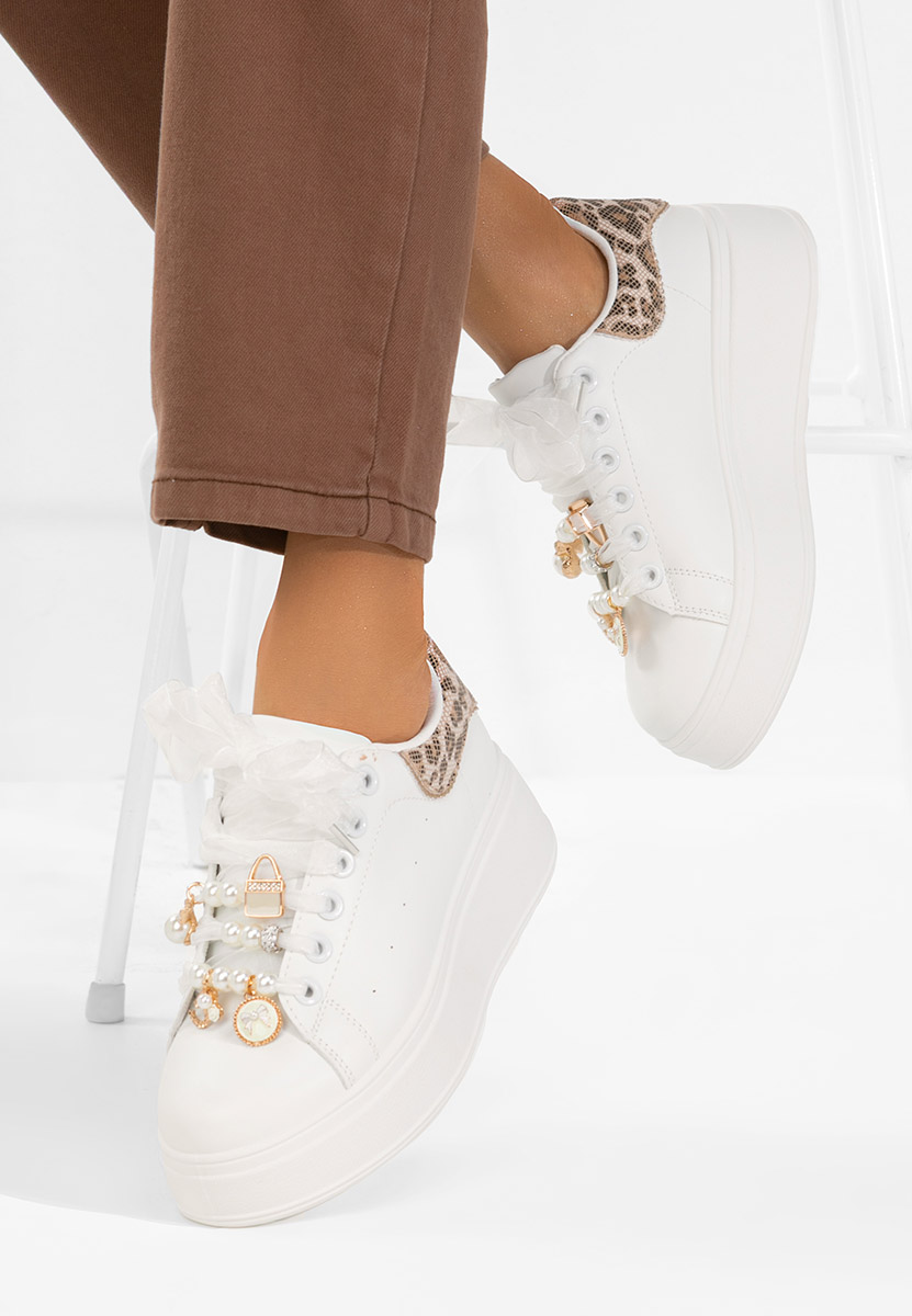 Cellia v3 fehér telitalpú platform sneaker