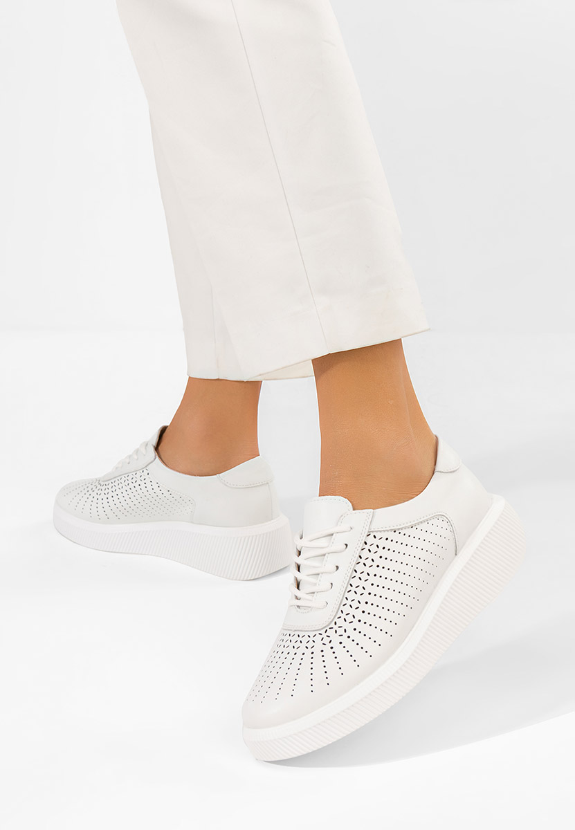 Oleiana fehér női bőr sneaker