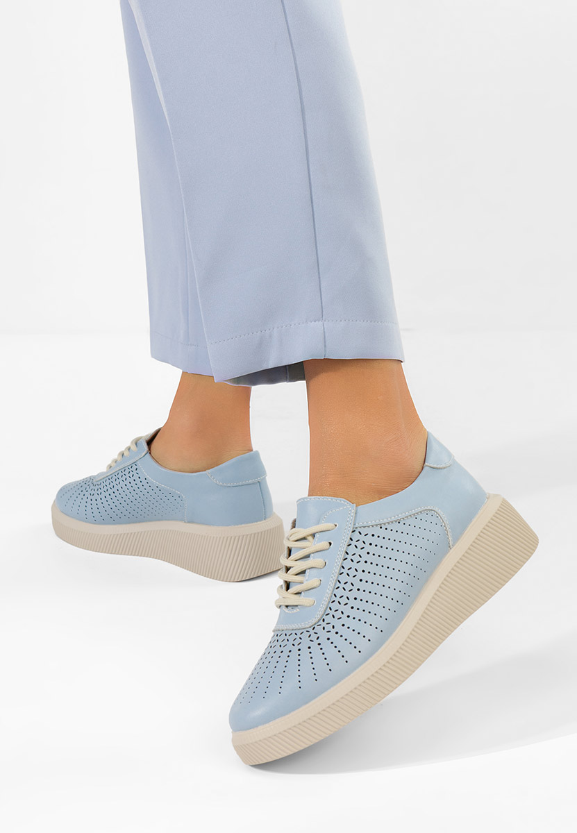 Oleiana kék női bőr sneaker