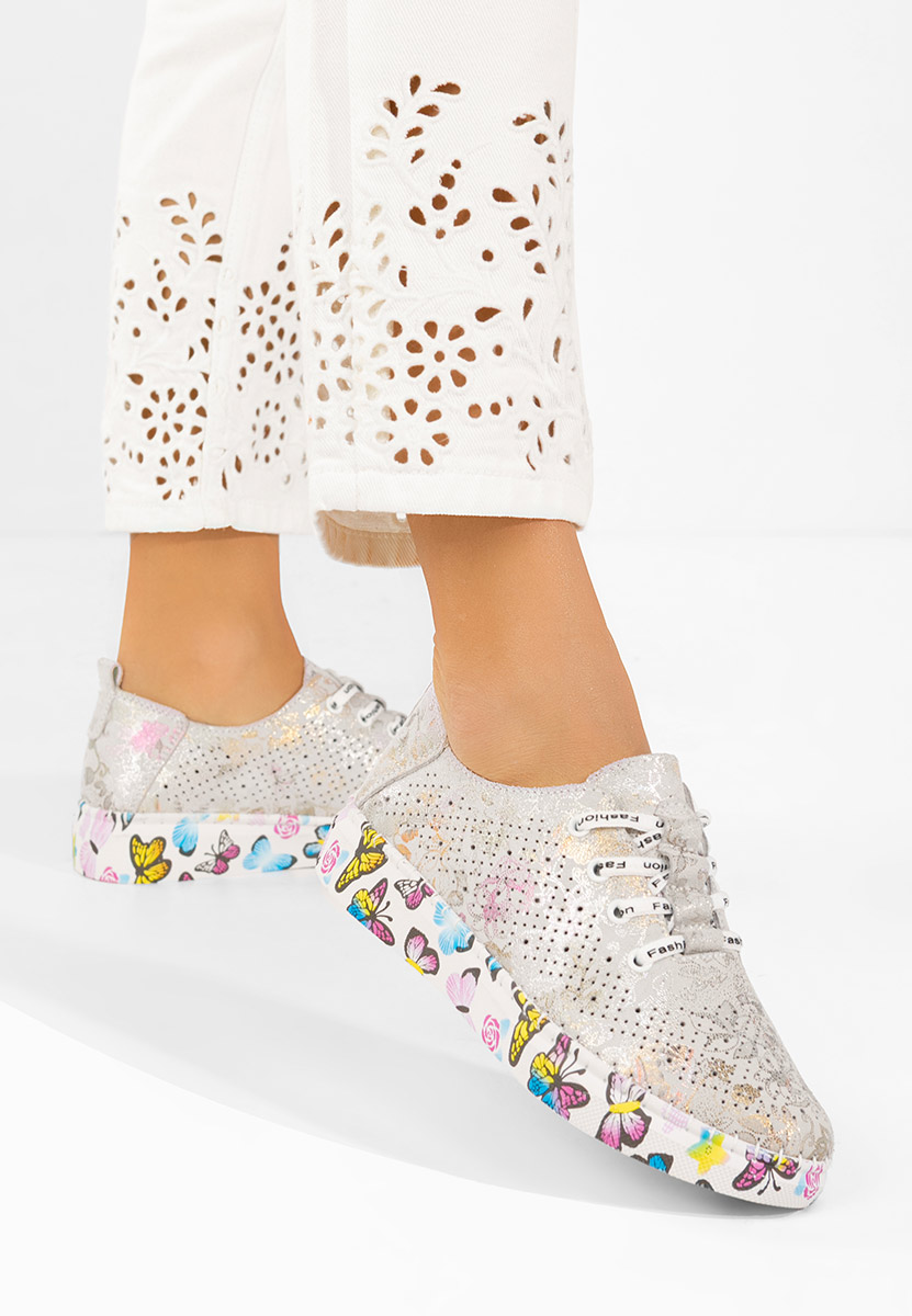 Baty szürke női bőr sneaker