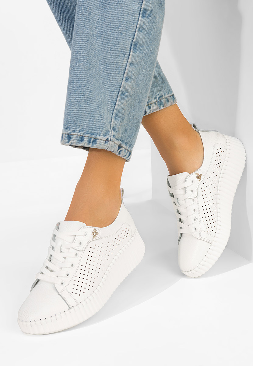 Anaika fehér női bőr sneaker