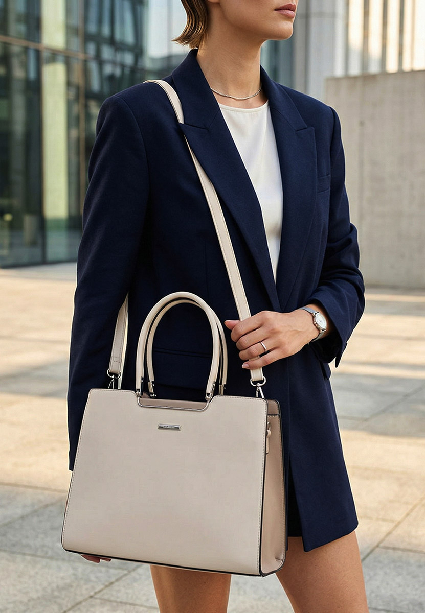 Silvia rosa 8167 fehér irodai táska