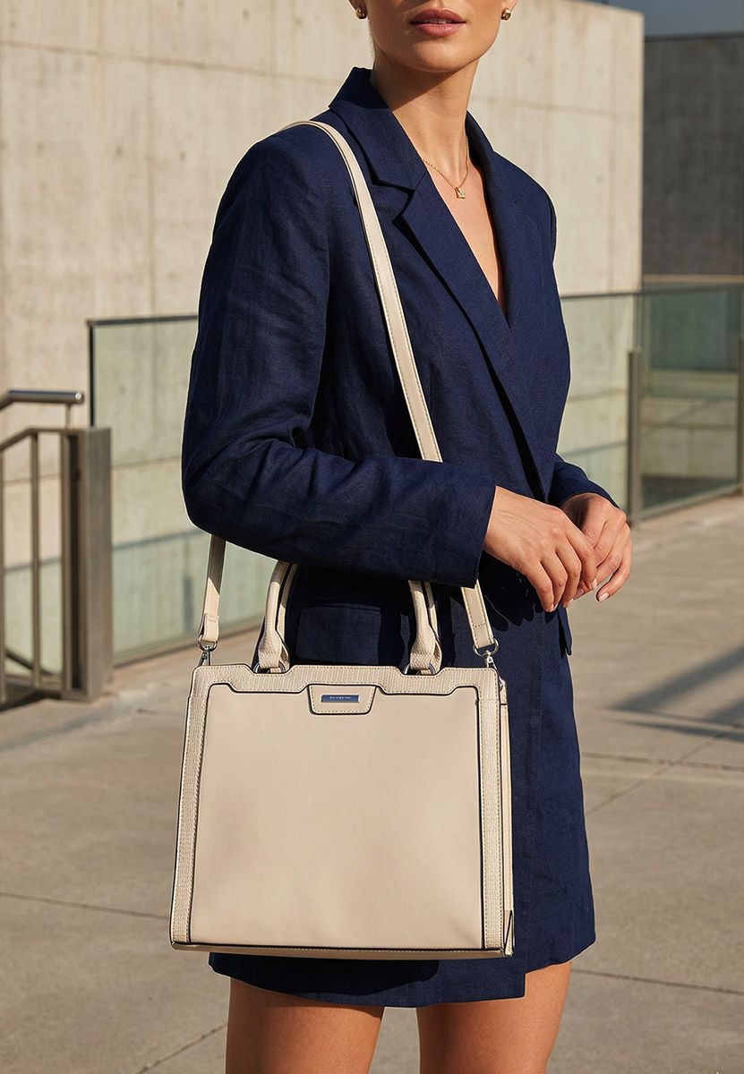 Silvia rosa 8174 fehér kézitáska