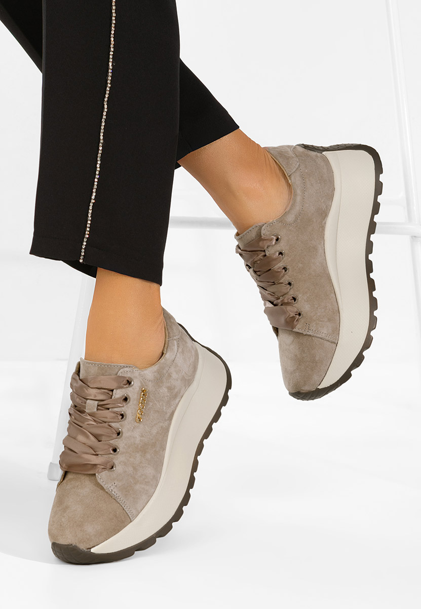 Gonelia barna női bőr sneaker