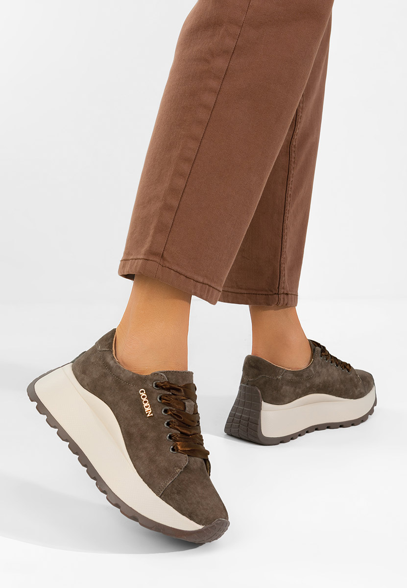 Gonelia v2 barna női bőr sneaker