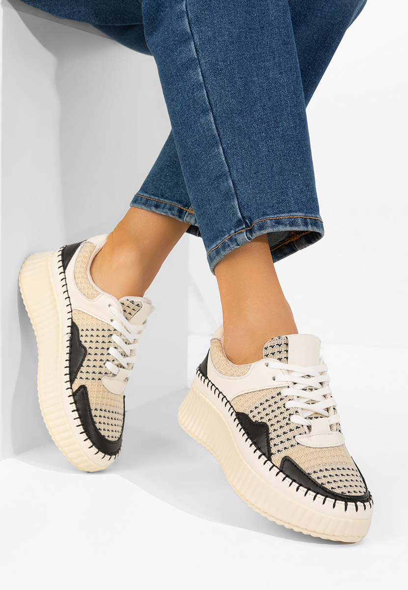 Versala v2 bézs női bőr sneaker