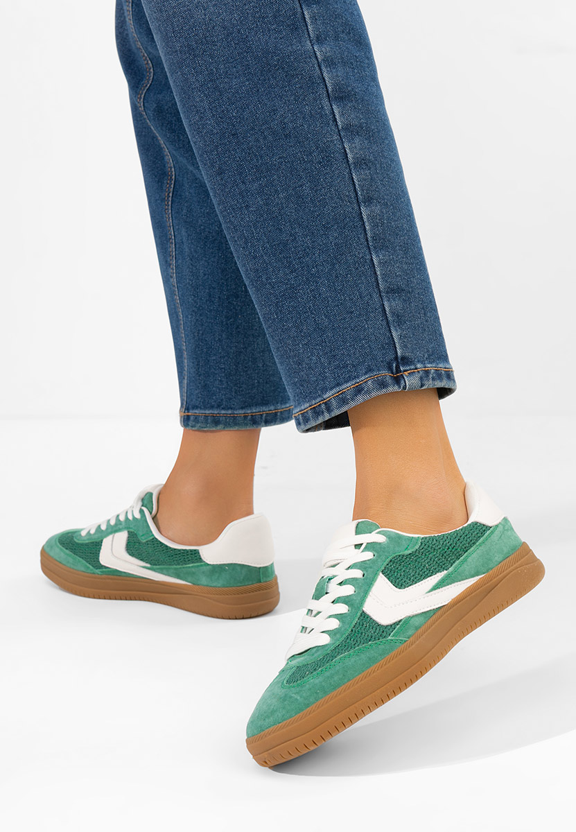 Somia zöld női bőr sneaker