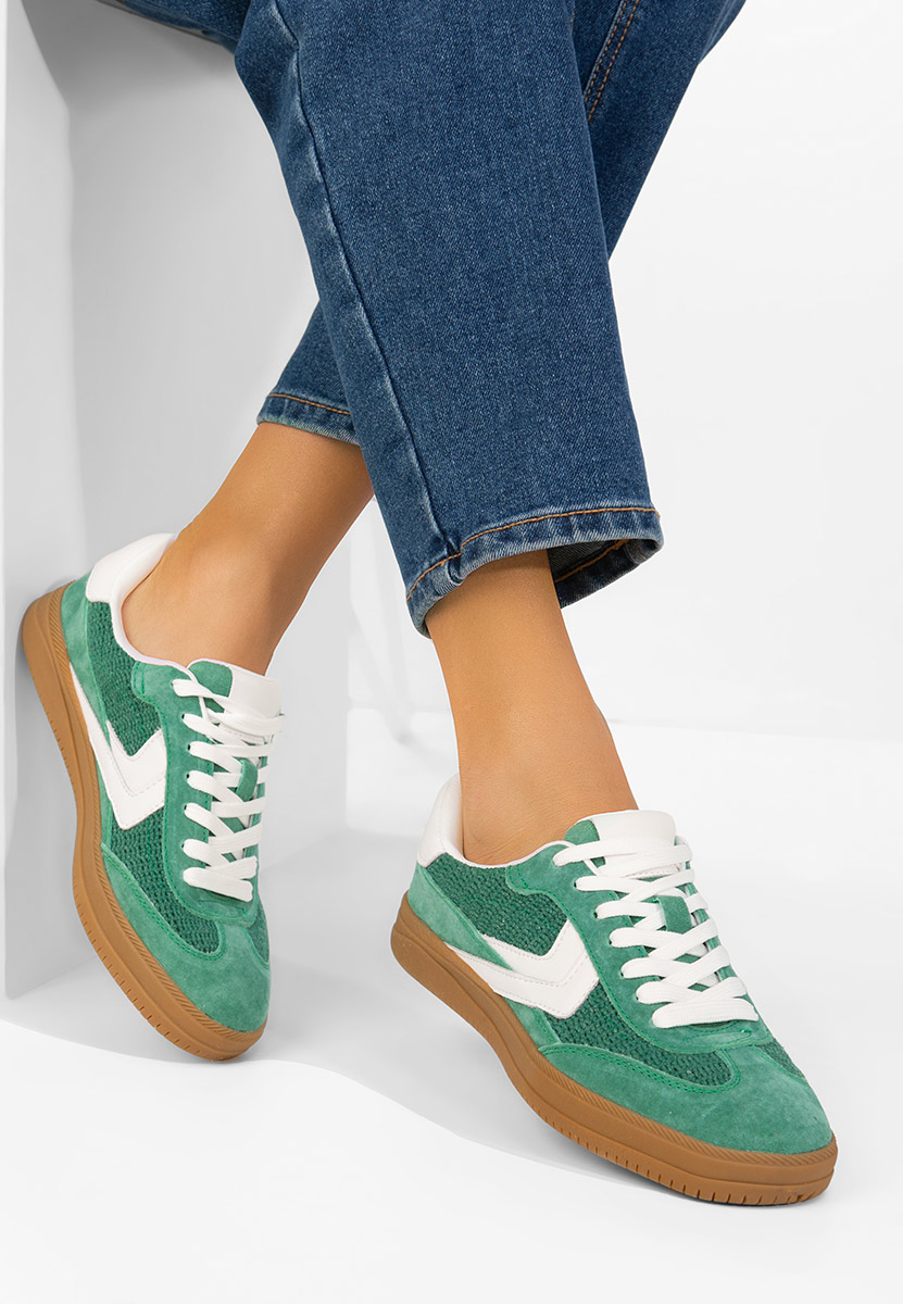 Somia zöld női bőr sneaker