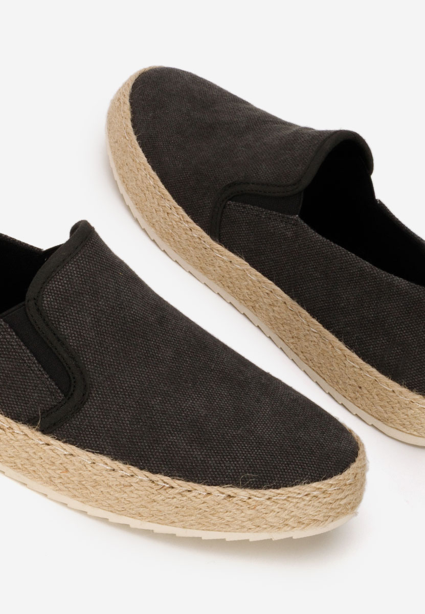 Zoltan fekete férfi espadrilles