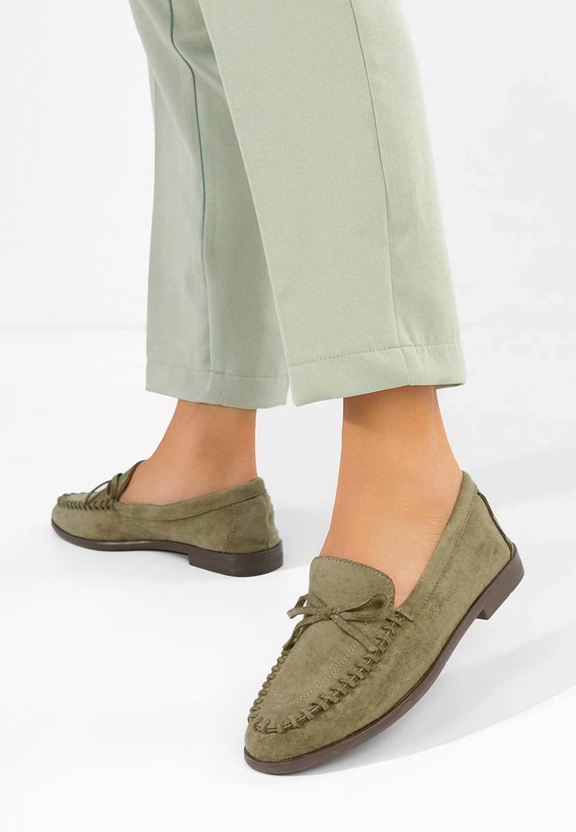 Senolia zöld női loafer cipő