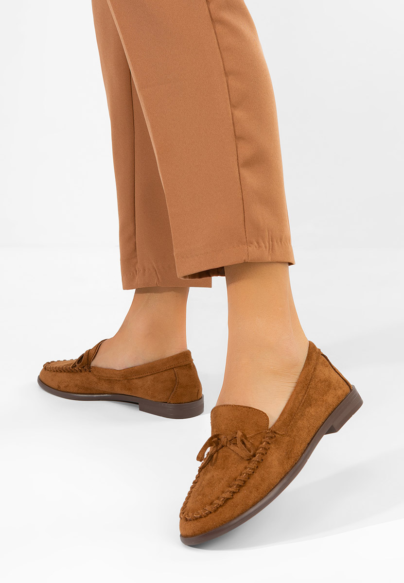 Senolia camel női loafer cipő