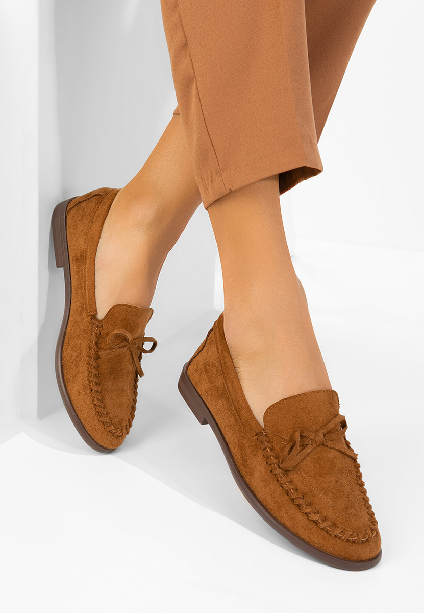 Senolia camel női loafer cipő