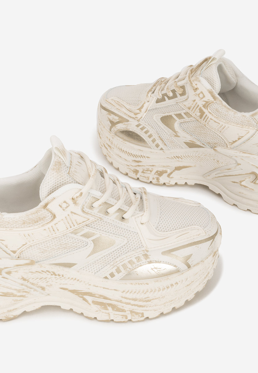 Kellee bézs platform sneaker cipő 