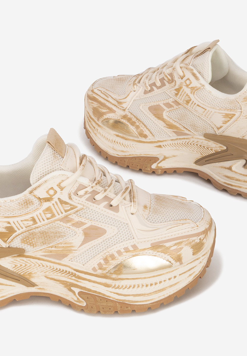 Kellee khaki platform sneaker cipő 