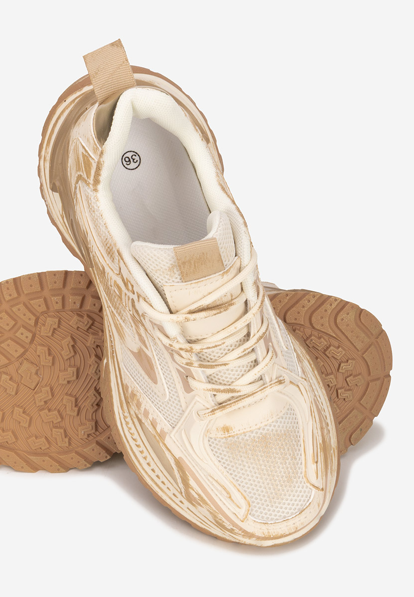 Kellee khaki platform sneaker cipő 