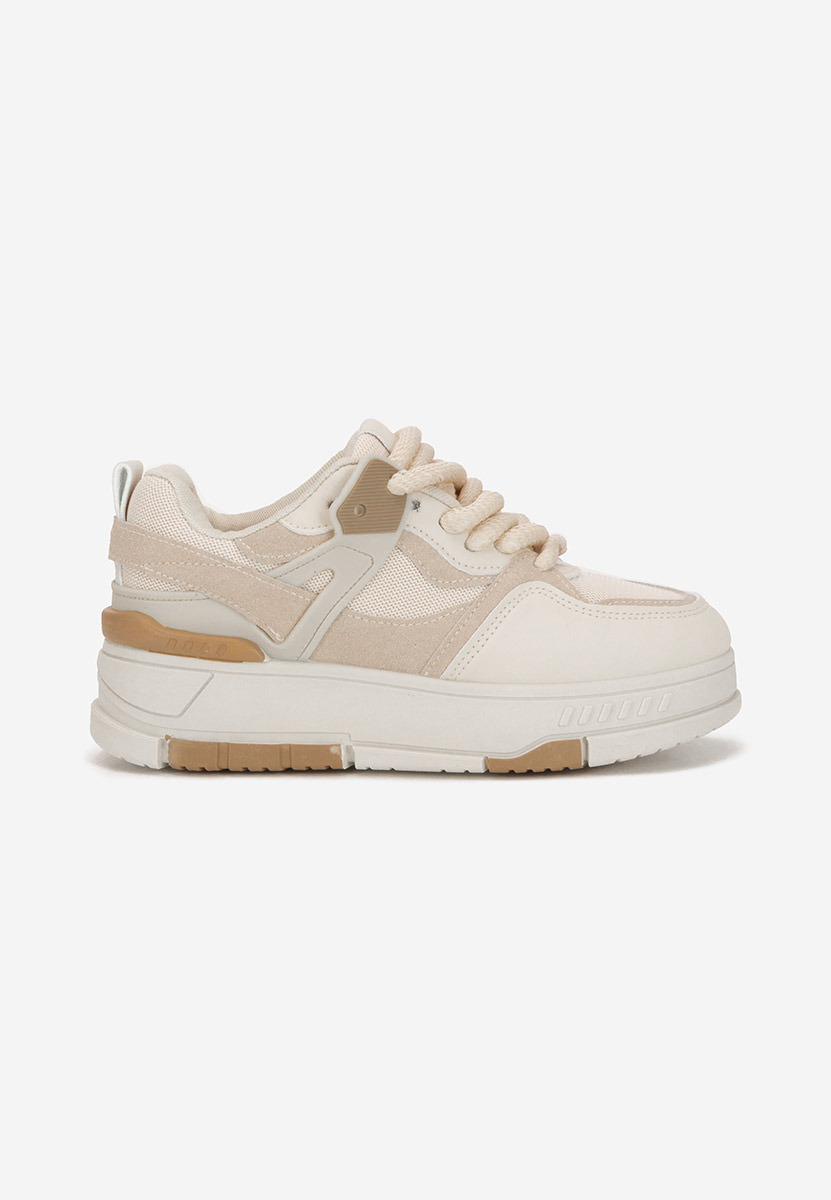 Rosallia bézs telitalpú platform sneaker