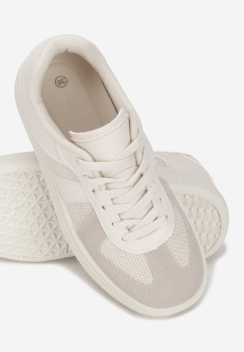 Serinia bézs telitalpú platform sneaker
