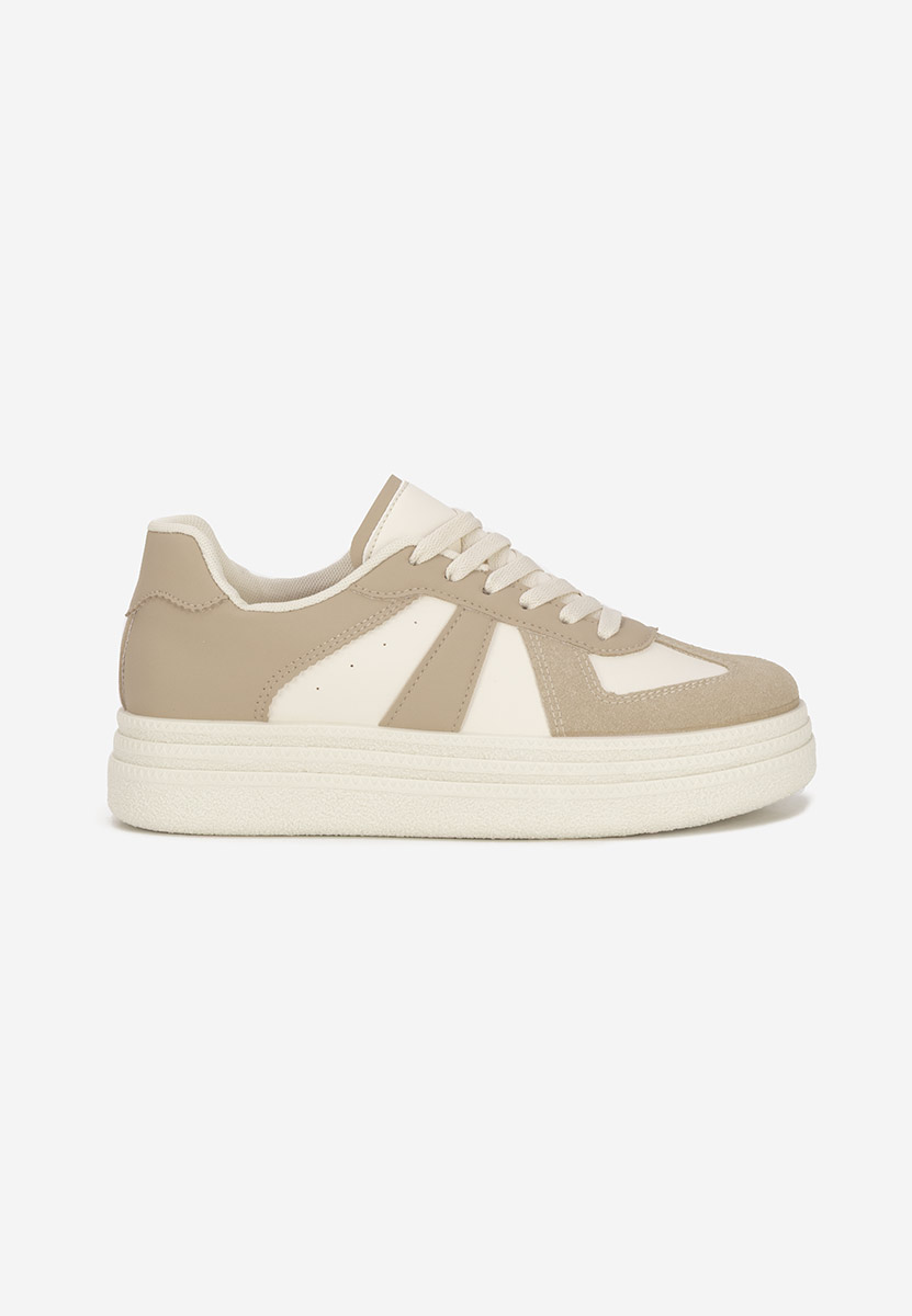 Serinia khaki telitalpú platform sneaker