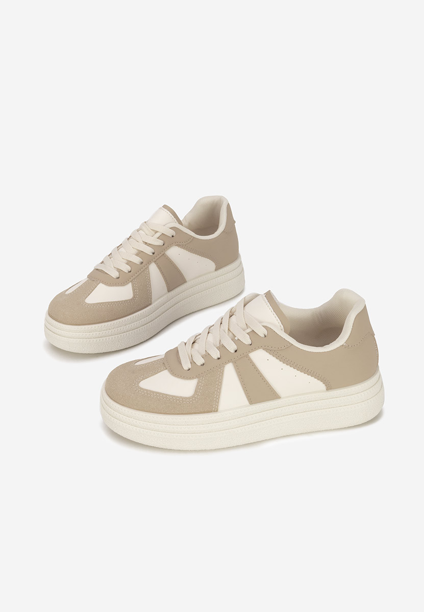 Serinia khaki telitalpú platform sneaker