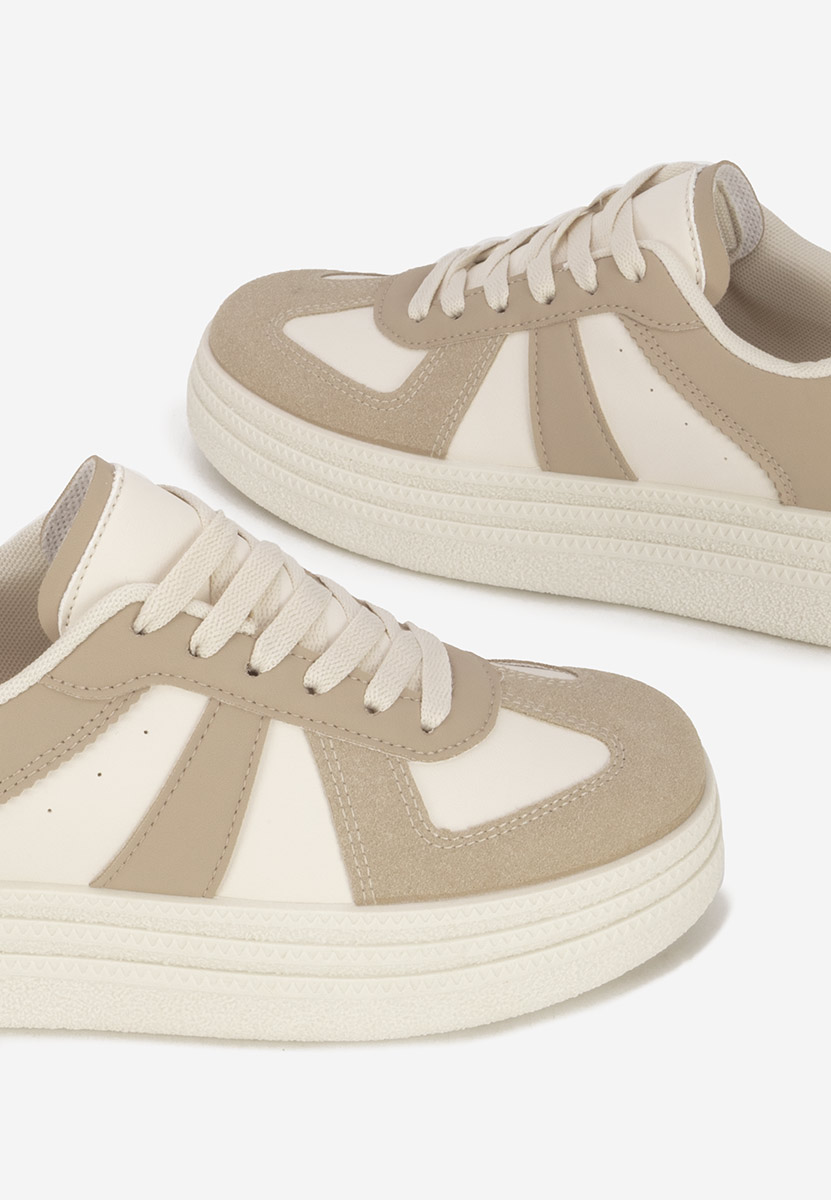 Serinia khaki telitalpú platform sneaker