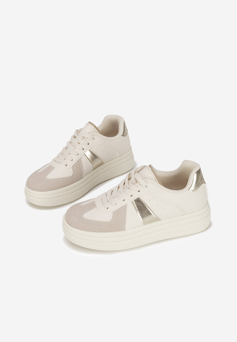 Serinia aranyszínü telitalpú platform sneaker