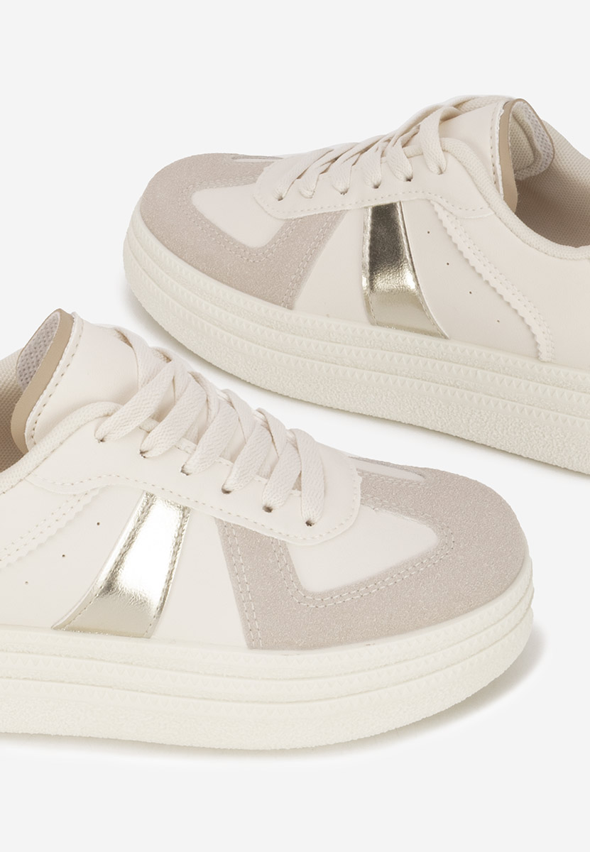Serinia aranyszínü telitalpú platform sneaker