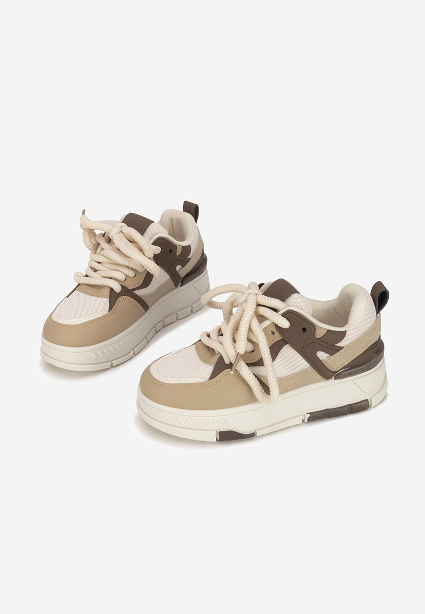 Rosallia khaki telitalpú platform sneaker