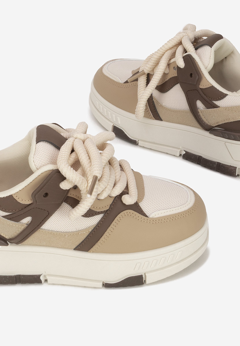Rosallia khaki telitalpú platform sneaker