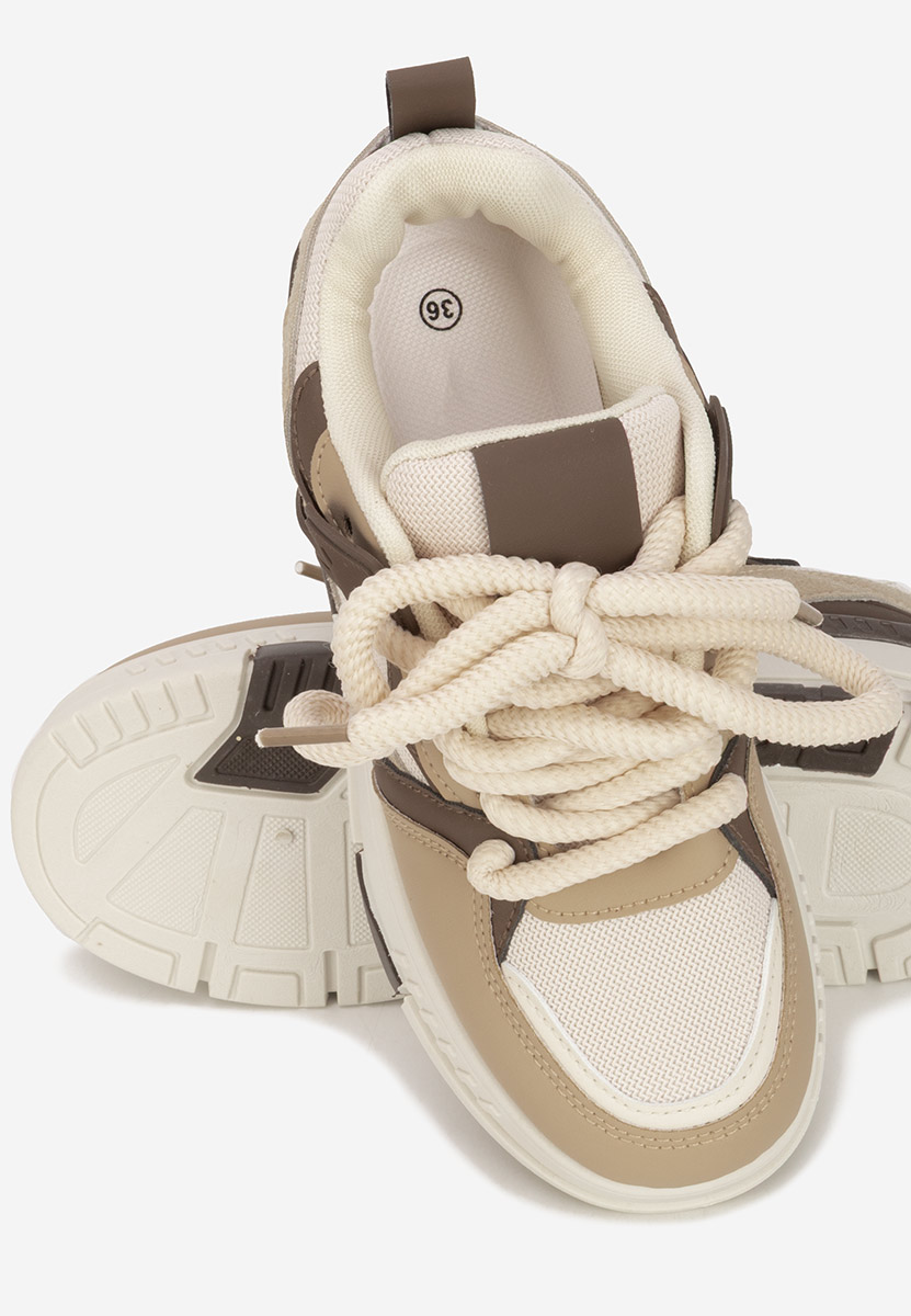 Rosallia khaki telitalpú platform sneaker