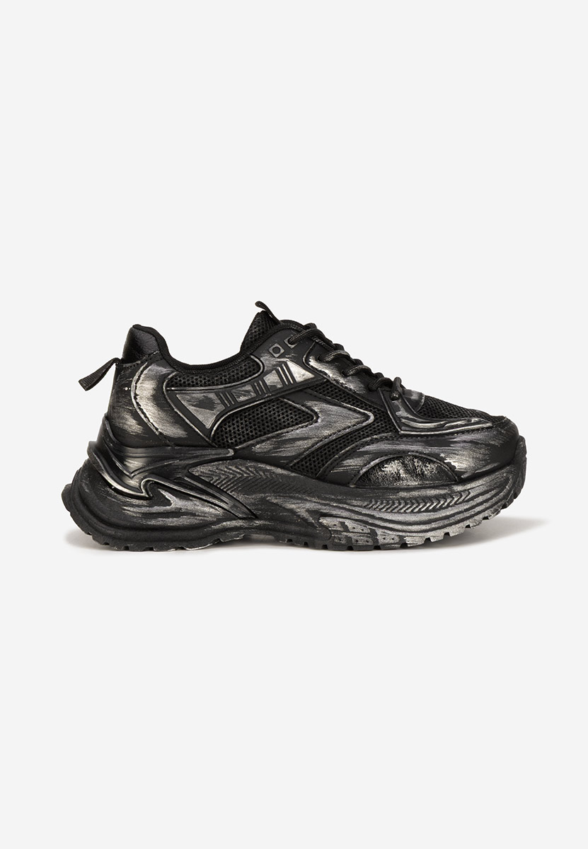 Kellee fekete platform sneaker cipő 