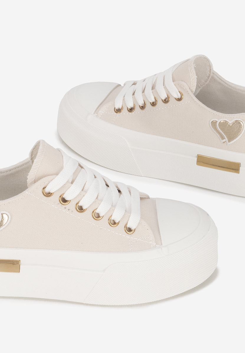 Inimia bézs telitalpú platform sneaker