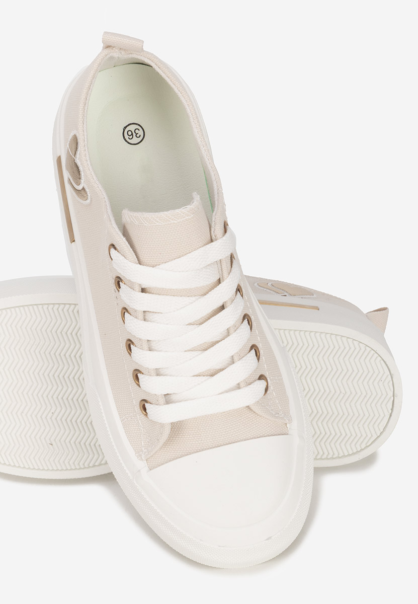 Inimia bézs telitalpú platform sneaker