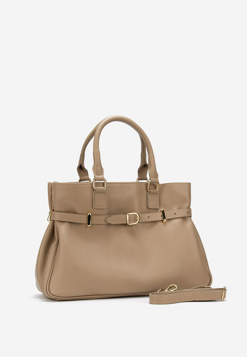 Ruxandra v2 bézs természetes bőr táska