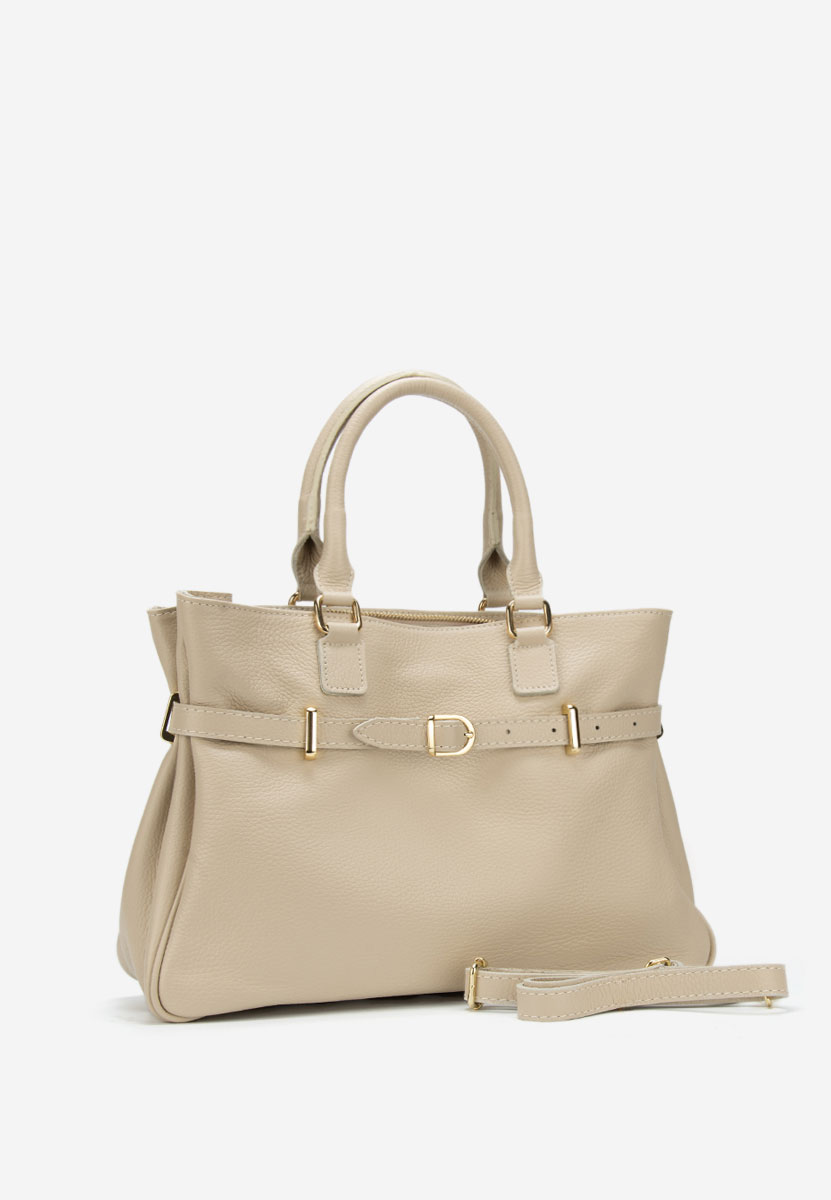 Ruxandra bézs természetes bőr táska