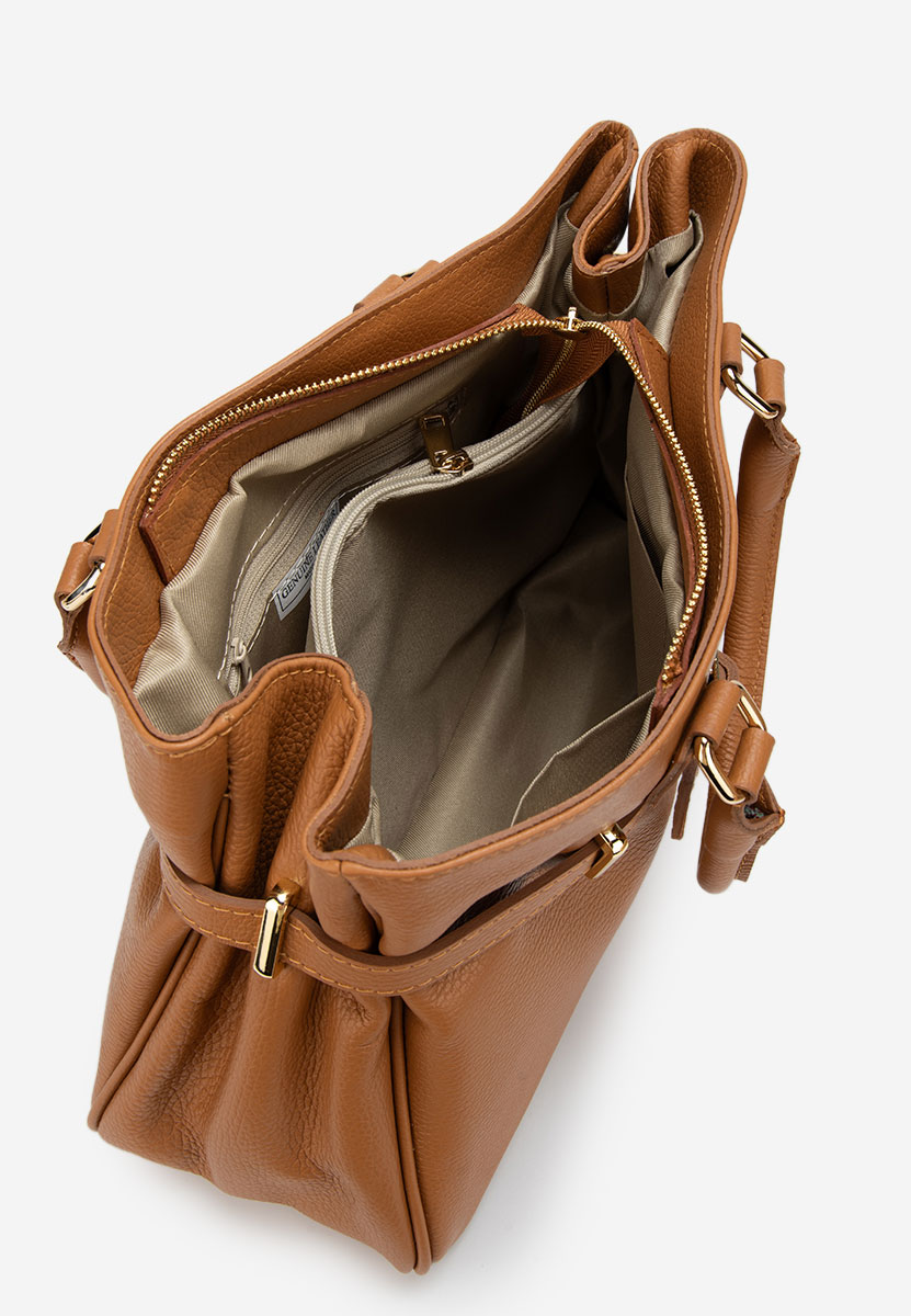 Ruxandra camel természetes bőr táska