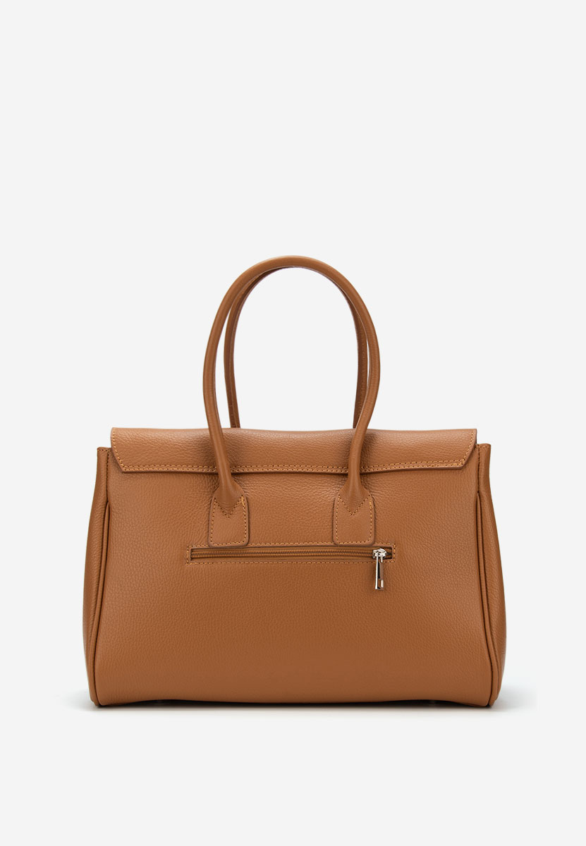 Rozya camel természetes bőr táska