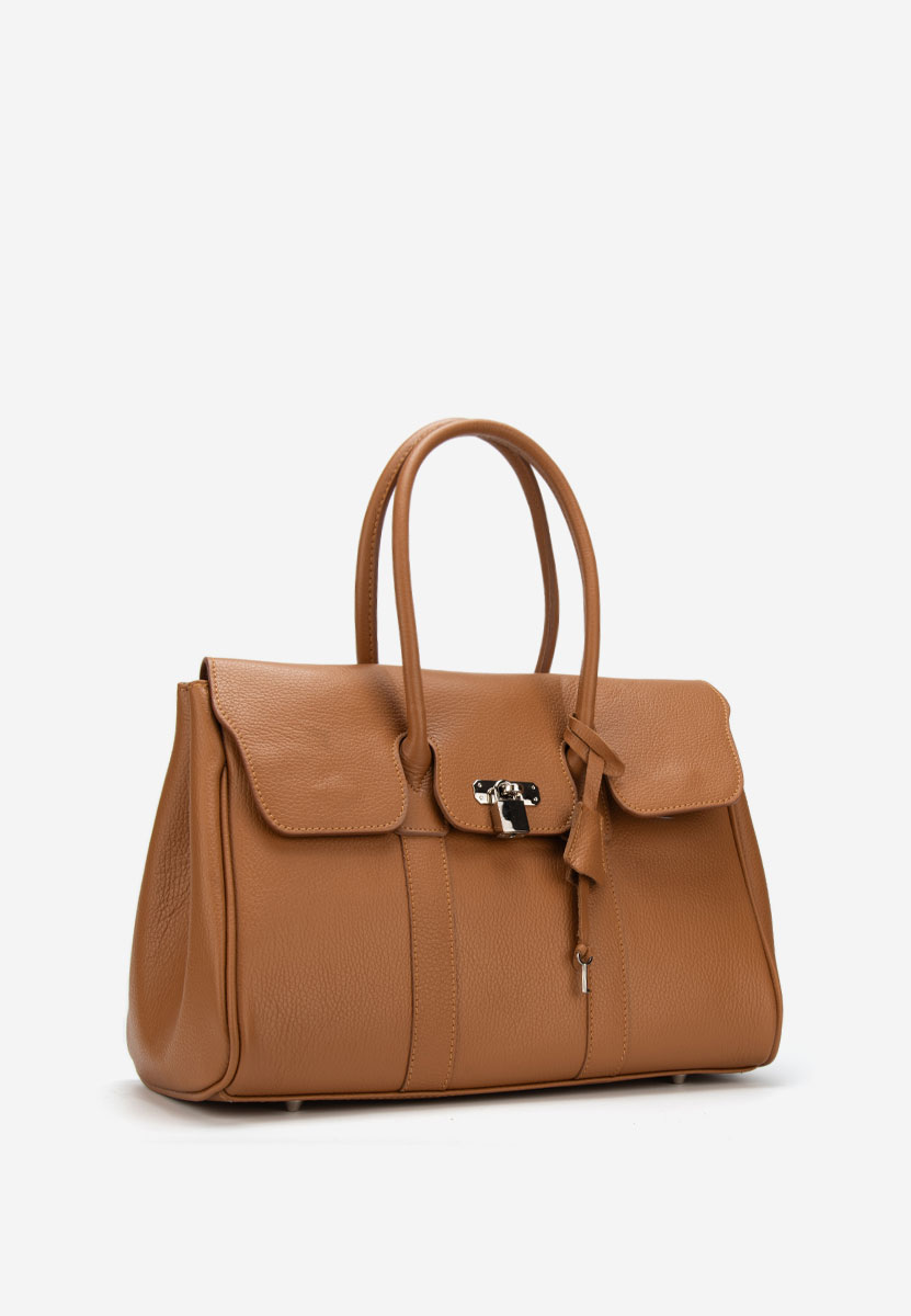 Rozya camel természetes bőr táska