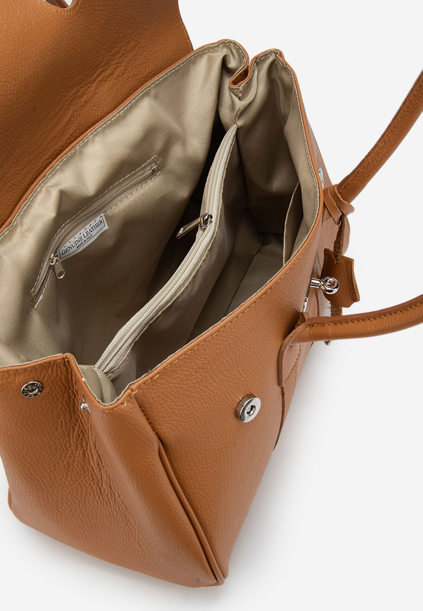 Rozya camel természetes bőr táska