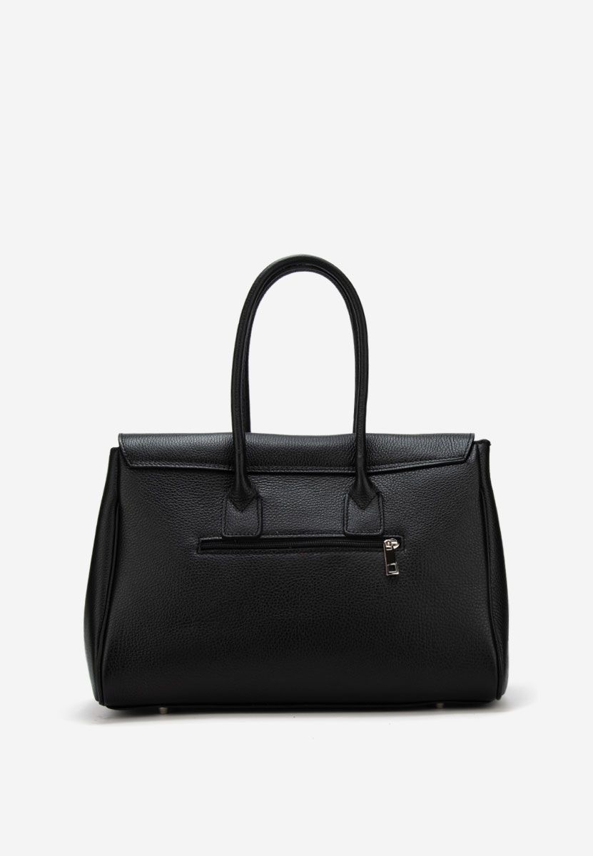 Rozya fekete természetes bőr táska