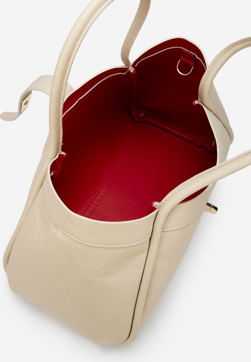 Oniana bézs természetes bőr táska