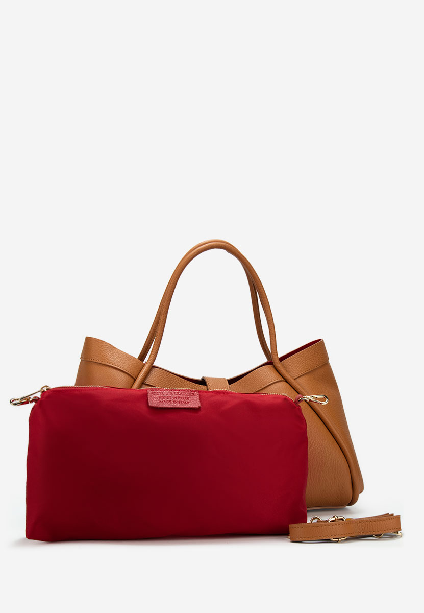 Oniana camel természetes bőr táska