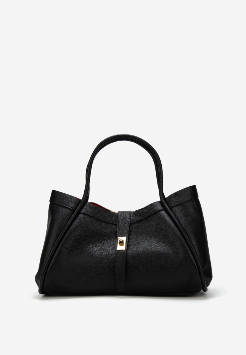 Oniana fekete természetes bőr táska