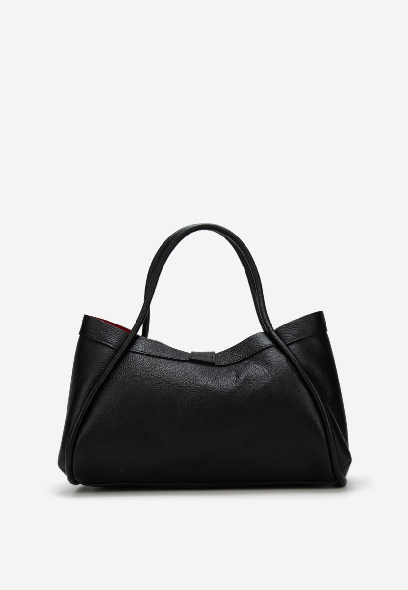 Oniana fekete természetes bőr táska