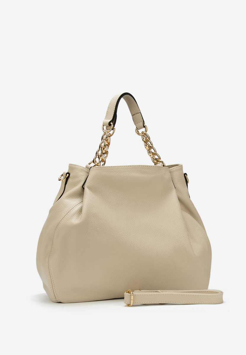 Kiaya bézs természetes bőr táska